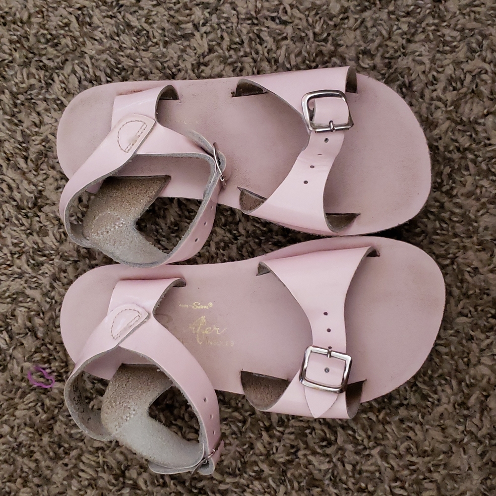 Pink Double Strap Salt Water Girls Sandal Size 11